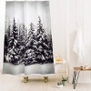 Snow and Pines Shower Curtain Gray - Deny Designs - 2 of 4