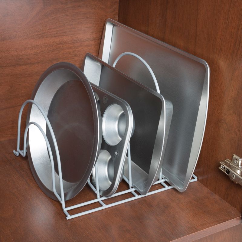 Hastings Home Kitchen Cabinet Pot, Pan, and Lid Organizer and Holder, 4 of 7