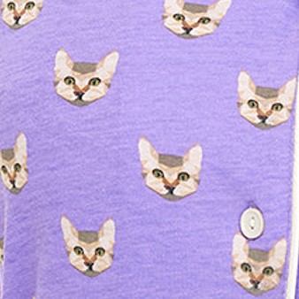 cats on lavender