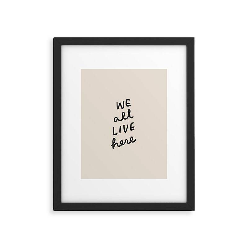 Urban Wild Studio 'We All Live Here' Framed Wall Art - Deny Designs, 1 of 4