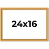 PosterPalooza | 24x16 Wood Antique Frame with UV Acrylic, 4 Finishes: Bronze, Gold, Silver, and Black - 2 of 4