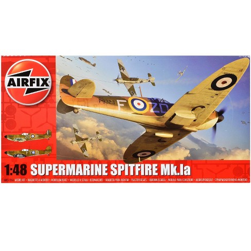 Level 2 Model Kit Supermarine Spitfire Mk Ia Fighter Aircraft With 2 ...