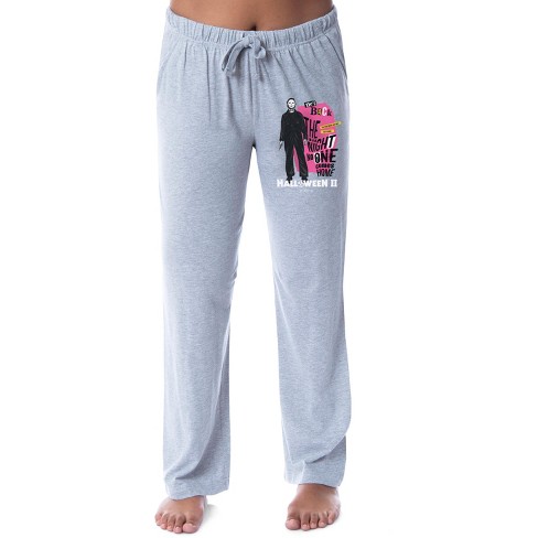 Halloween Ii Womens' Film Movie Logo Michael Myers Sleep Pajama Pants (x- small) Grey : Target