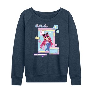 Women's - LOL Surprise! - Outrageous Millennial Girls Lightweight French Terry Wide Neck Long Sleeve Shirt - 1 of 4