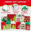 Joyfy 20 Pcs Christmas Gift Bags, Assorted Sizes Presents Wrapping Bags with Handles for Xmas Goody Gift-Giving Party Favor Decoration - 3 of 4