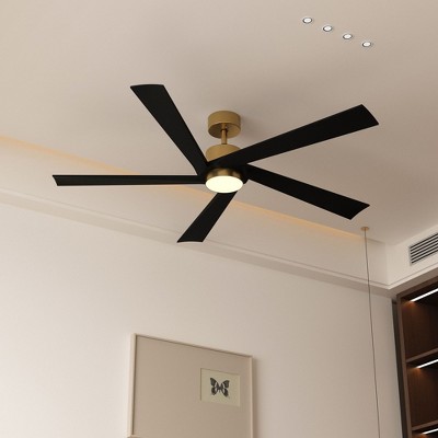 Famapy Modern Ceiling Fan with 6 Speed Settings, Reversible Blades & 18W LED