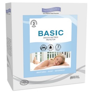 Basic Fitted Sheet Style Mattress Protector White (King) - PROTECT-A-BED