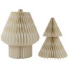 Northlight Tall Paper Accordion Honeycomb Foldable Christmas Tree - 4' - Cream - image 4 of 4