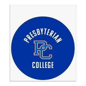 Presbyterian College Blue Hose Logo Automotive Car Window Locker Circle Bumper Sticker - 1 of 4