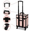 Byootique Rolling Makeup Train Case Cosmetic Trolley Organizer Salon - 4 of 4