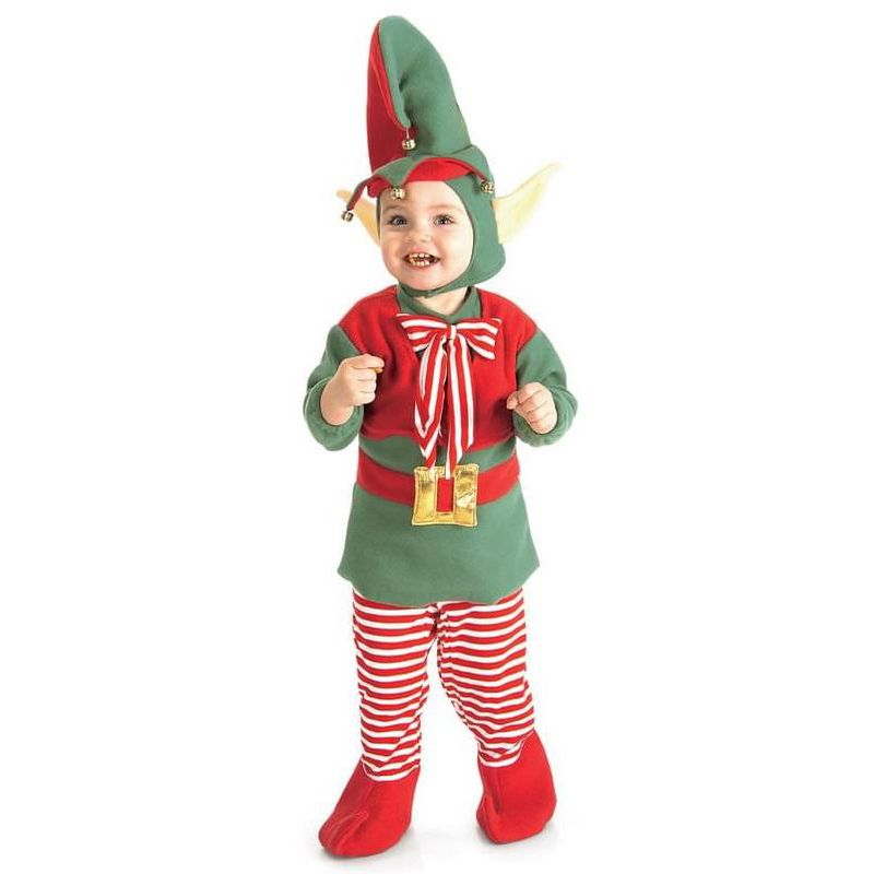Rubie's anta's Helper Elf Fleece Infant Costume, 1 of 2