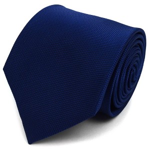 Men's Solid Color Microfiber Poly Woven 3.25 Inch Wide And 57 Inch Long Necktie - 1 of 4