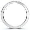 Pompeii3 1/8ct Curved Diamond Wedding Ring 14K White Gold - 2 of 4