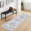 Runner Rug Machine Washable Non-Slip Kitchen Hallway Vintage Distressed Carpet Throw Floor Medallion Area Rug - 2 of 4