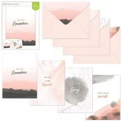 16ct Assorted Sympathy Abstract Note Cards