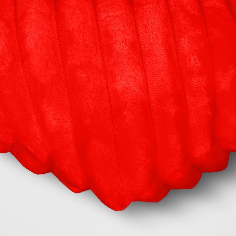 Valentine&#39;s Day Rib Shaped Plush Heart Throw Pillow Red - Room Essentials&#8482;, 5 of 12