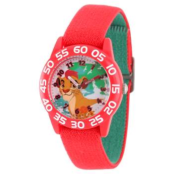 Boys' Disney Lion Guard Kion Red Plastic Time Teacher Watch - Red