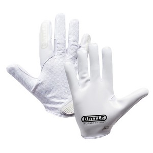 Battle Sports Youth Chameleon Receiver Football Glove - White/White - Medium - 1 of 1