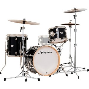 Slingerland Studio King 3-Piece Shell Pack with 18" Bass Drum Del Norte Black Lacquer - 1 of 4