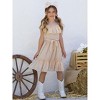 Golden Sands Ruffle Shoulder Sundress Mia Belle Girls - 3 of 4