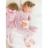 RuffleButts SoftSnooze Big Girls Ruffle Long Sleeve Pajama Set - 3 of 4