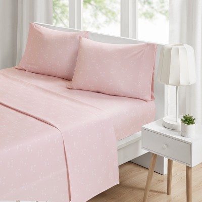 pink bed sheets target