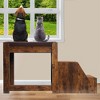 Pet Bunk Bed with Removable Stairs, Dog Cat Window Perch for High Beds &Couches, 3 Step Dog Window Seat Soft Cushion, Sturdy Bedside Elevated Dog Bed - 2 of 4