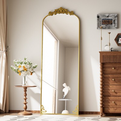 BEAUTYPEAK Arched Vintage Baroque Full-Length Mirrors