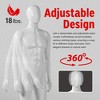 LifeMaster Premium 360° Rotating Mannequin High-Quality PP, Vivid Facial Expressions, Adjustable Dress Model, Easy Assembly, Stable Metal Base - 3 of 4