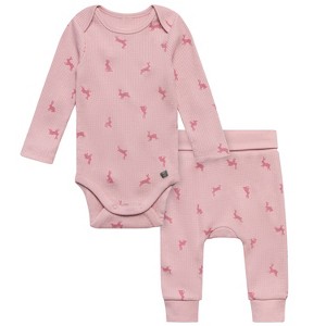 Modern Moments™ by Gerber Baby Neutral 2-Piece Bodysuit and Pant Set - 1 of 4