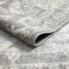LIVN CO. Boho Distressed Medallion Woven Area Rug, Cream/Grey - 4 of 4