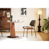 Nordlys Set of 2 Metal Dining Chairs In Wood and Corduroy Modern Design Style Upholstery Dining Room - 3 of 4
