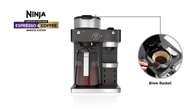 Ninja 12c/Single-Serve Espresso &#38; Coffee Barista System &#8211; CFN601, 2 of 17, play video