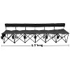 GoTEAM! Multi Seat Portable Folding Team Bench - 2 of 4