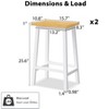 Lycvki 53'' Large Kitchen Island with Drop Leaf and Power Outlet - 3 of 4