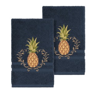 Linum Home Textiles 100% Turkish Cotton WELCOME Embellished Towel Set - 1 of 2