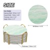 Unique Bargains Sandstone Style Cork Base Drink Coasters with Holder 6 Pcs - 2 of 3