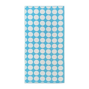 Beach Towel Blue Dotted - Bullseye's Playground™ - 1 of 3