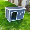 LAOTIES 40" Foldable Wooden Outdoor Dog House,Weatherproof Pet Shelter With Waterproof Roof,Raised Floor And Removable Bottom - 4 of 4