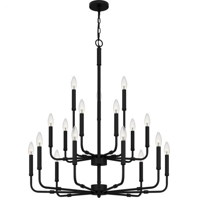 Quoizel Lighting Abner 18 - Light Chandelier in  Matte Black