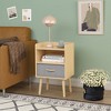 GlasFlength Nightstands Stylish and Functional Bedroom Storage with Ample Drawers and Shelves, Modern Design Style, Multicolored,15.8”*11.8”*24.8" - 4 of 4