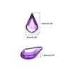 Unique Bargains Flat Back Acrylic Teardrop Rhinestone Embellishments 50 Pcs - 2 of 4