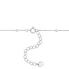 EVERLY JEWELRY | Sterling Silver 1/3 CT TGW Cubic Zirconia Heart Necklace with Chain Black Enamel, 16"+2" Ext. - 4 of 4