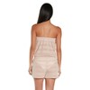 Women's V-Neck Stripe Burn Out Romper - Jordan Taylor - 2 of 3
