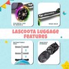 Lascoota Scooter Suitcase, Foldable Scooter Luggage For Kids, Checkered Graphic Suitcase Scooter for Kids Ages 2-5 - 4 of 4