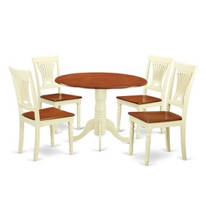 Modern Round Dining Set - 5 Piece Table & Chair Set - City Chic Kitchen Table - 1 of 4