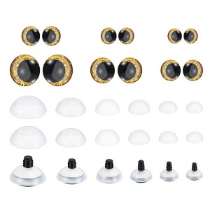 Unique Bargains DIY Craft Decoration Realistic Doll Eyes 56 Pcs 0.55"-1.18" - 1 of 4