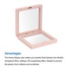 Unique Bargains Floating Frame 3D Display Jewelry Box with Base 6 Pcs with Base - 4 of 4