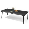 Crestlive Products Patio Outdoor Dining Table, Aluminum Frame with Umbrella Hole Outdoor Furniture Black - 2 of 4