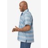 KingSize Men's Big & Tall Short Sleeve Performance Button Down Shirt - 3 of 4